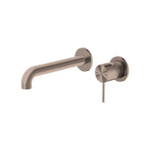 Mecca Wall Basin Mixer Combination Seperate Plate - Brushed Bronze